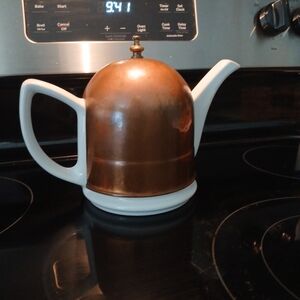 White ceramic  teapot